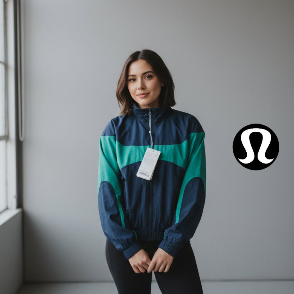 🌟 Lululemon Colourblock Collared Jacket - NWT - CLBL/RCGR 🚦